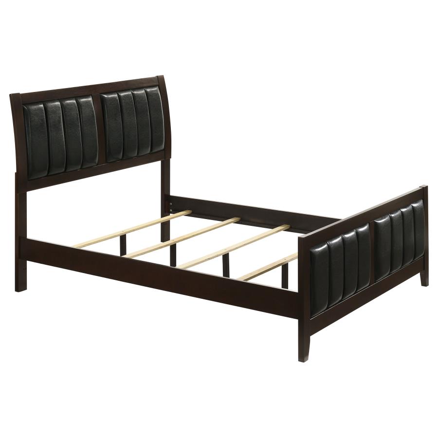Carlton Wood Full Panel Bed Cappuccino - 202091F