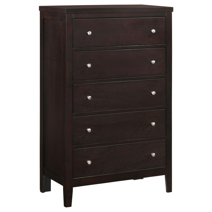 Carlton 5-piece Queen Bedroom Set Cappuccino - 202091Q-S5