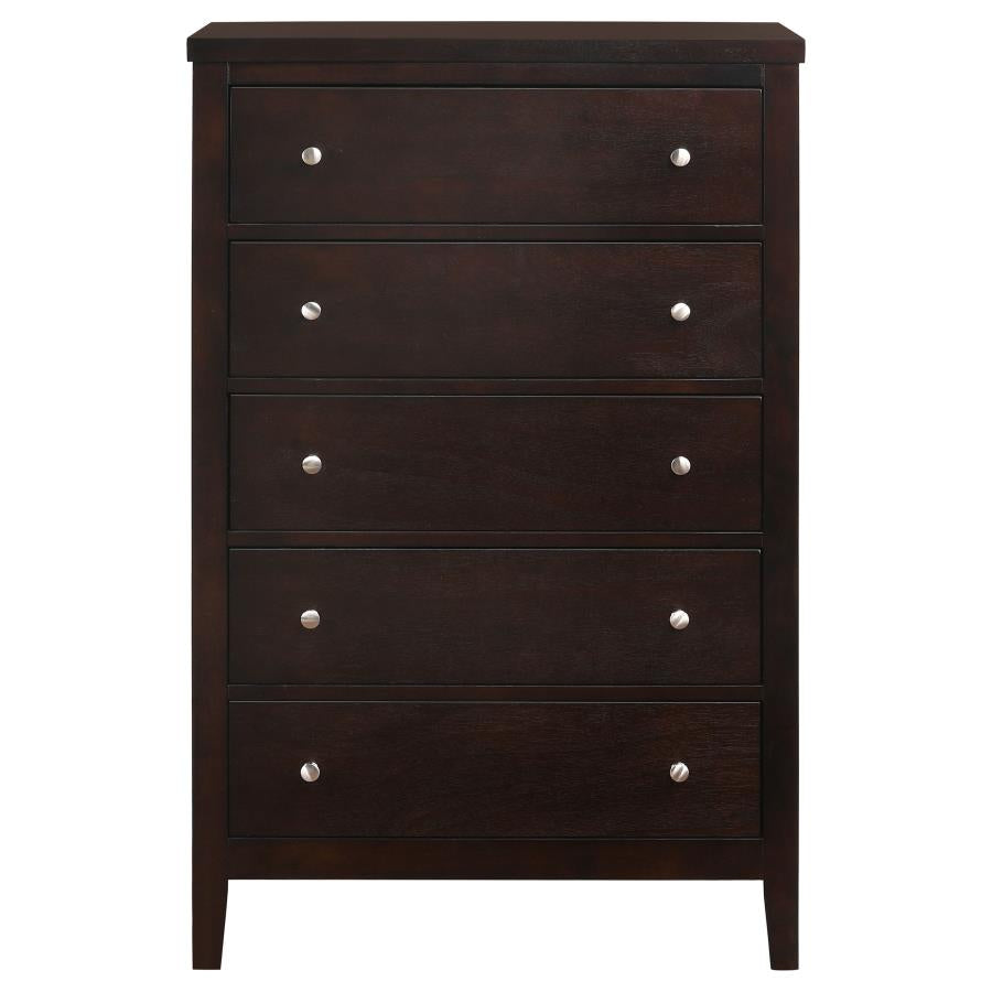 Carlton 5-drawer Bedroom Chest Cappuccino - 202095