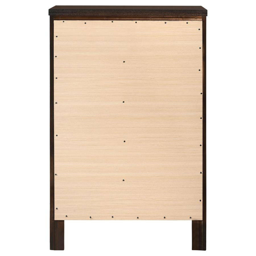 Carlton 5-drawer Bedroom Chest Cappuccino - 202095