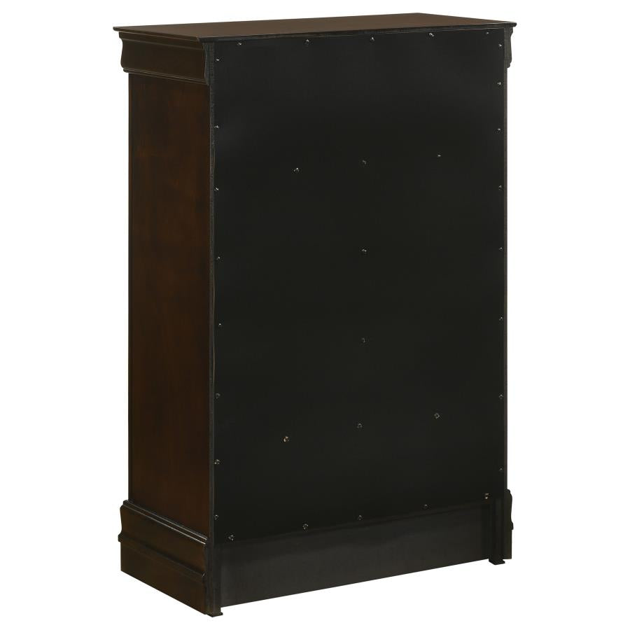 Louis Philippe 5-piece Eastern King Bedroom Set Cappuccino - 202411KE-S5