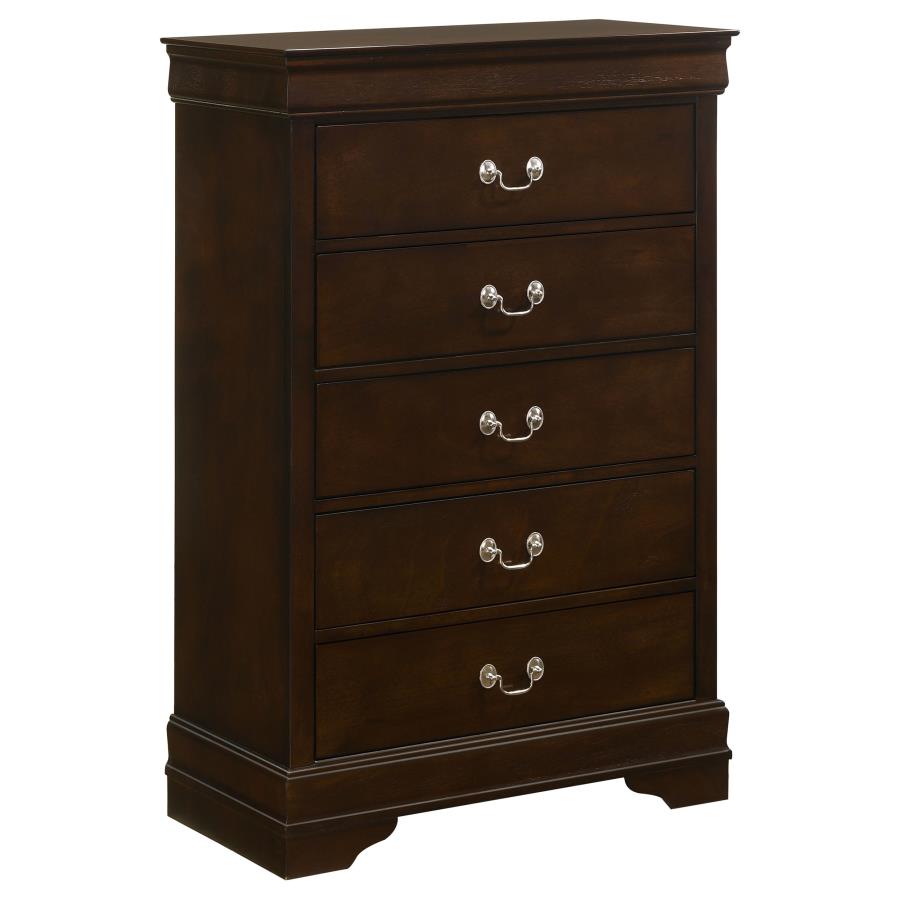 Louis Philippe 5-piece Queen Bedroom Set Cappuccino - 202411Q-S5