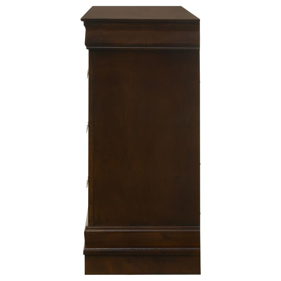 Louis Philippe 6-drawer Dresser Cappuccino - 202413
