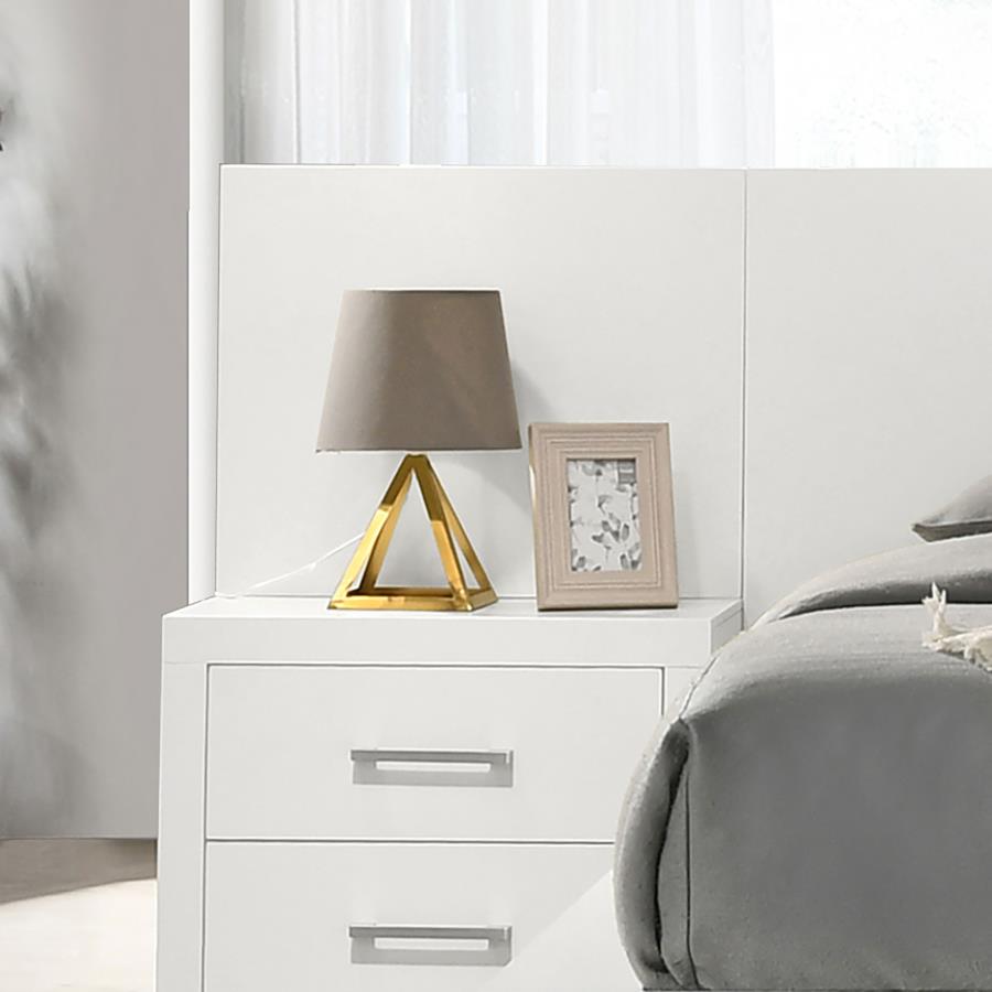 Jessica Wood Bed Panels Cream White - 202992P