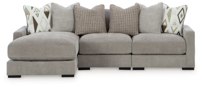 Aslan Court 3-Piece Sofa Sectional with Chaise - 20305S3
