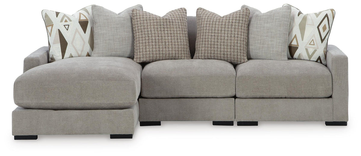 Aslan Court 3-Piece Sofa Sectional with Chaise - 20305S3