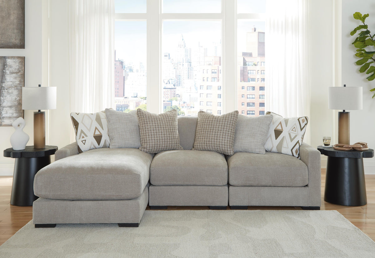 Aslan Court 3-Piece Sofa Sectional with Chaise - 20305S3