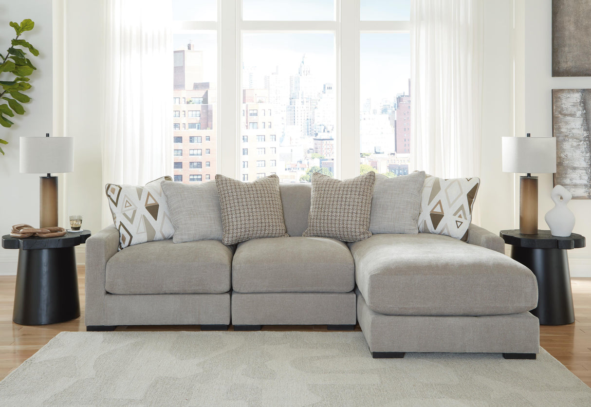 Aslan Court 3-Piece Sofa Sectional with Chaise - 20305S4
