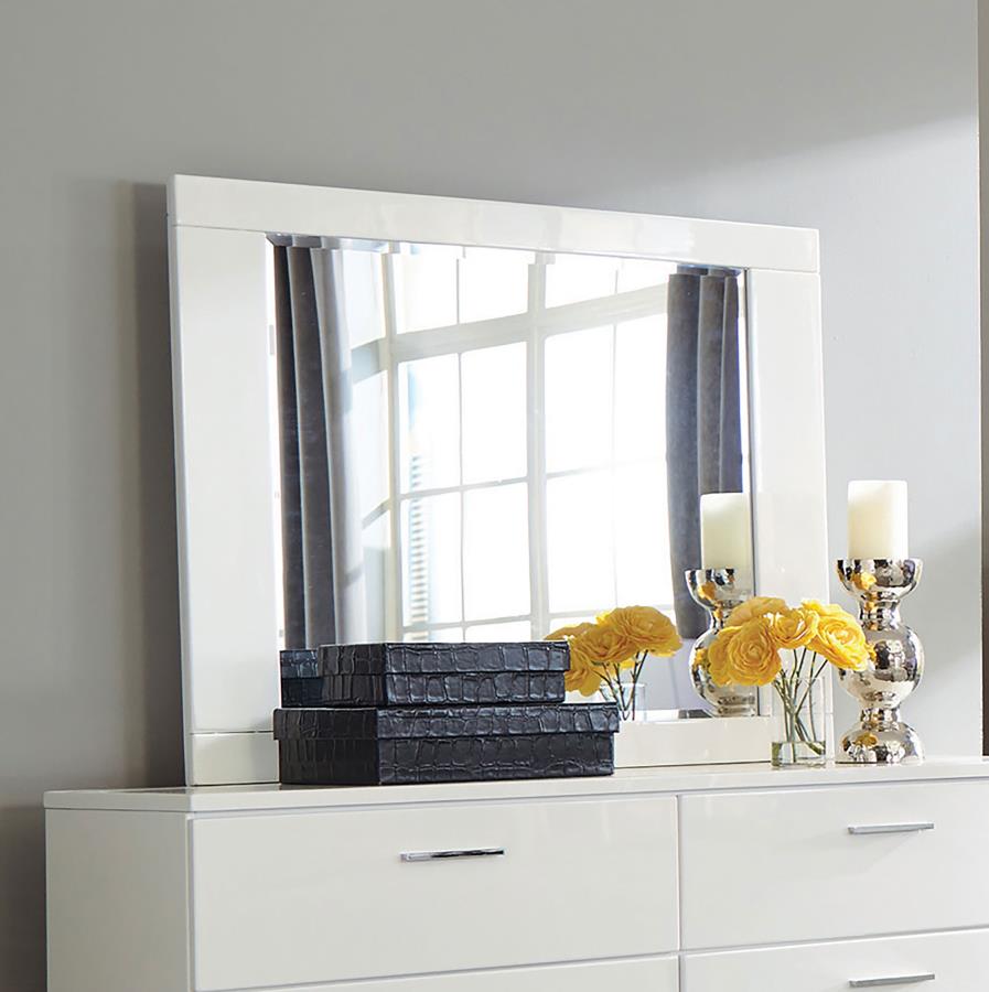 Felicity Dresser Mirror White High Gloss - 203504