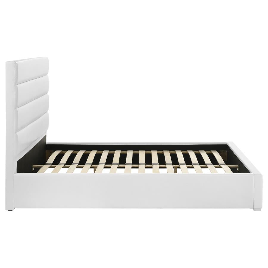Felicity 53-inch Upholstered Queen Platform Bed White - 203511Q