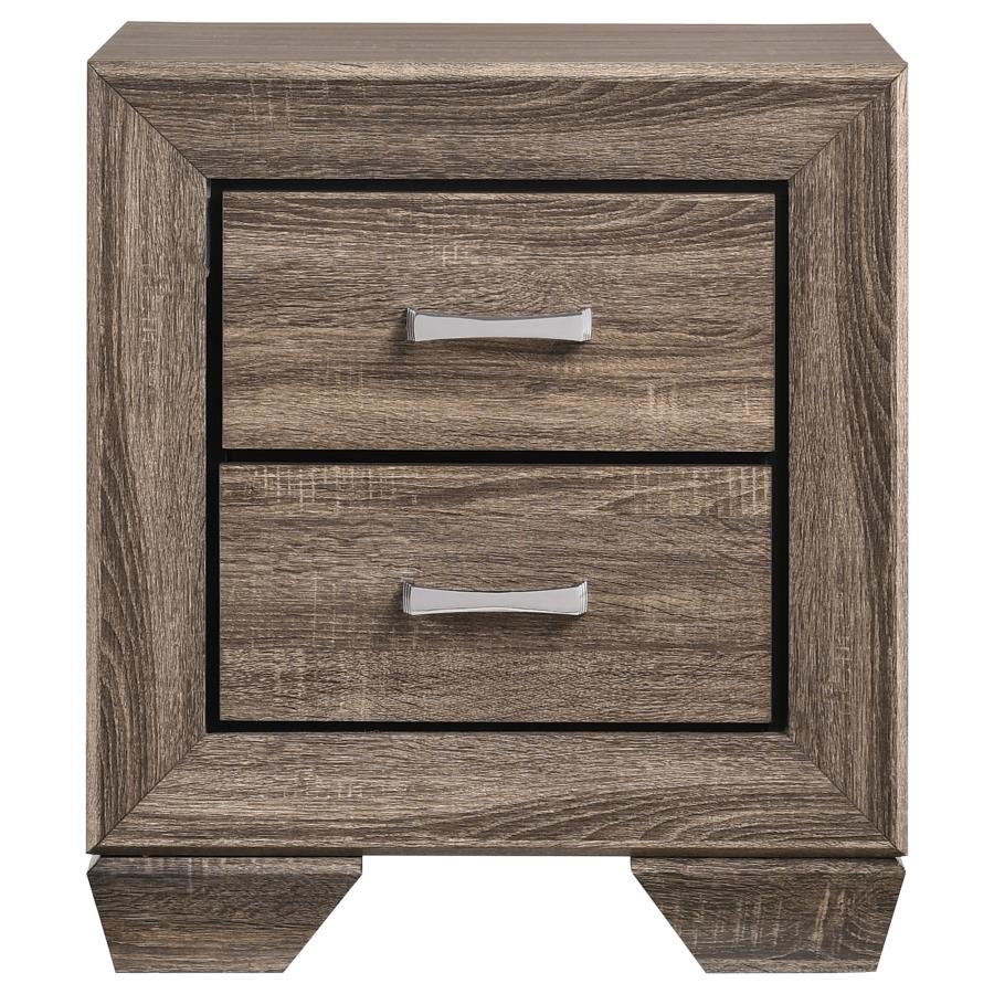 Kauffman 5-piece Eastern King Bedroom Set Washed Taupe - 204190KE-S5