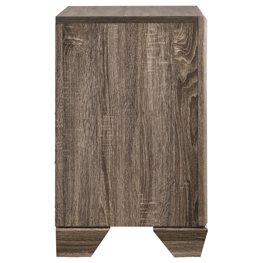Kauffman 2-drawer Nightstand Washed Taupe - 204192