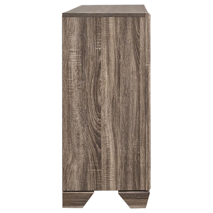 Kauffman 6-drawer Dresser Washed Taupe - 204193