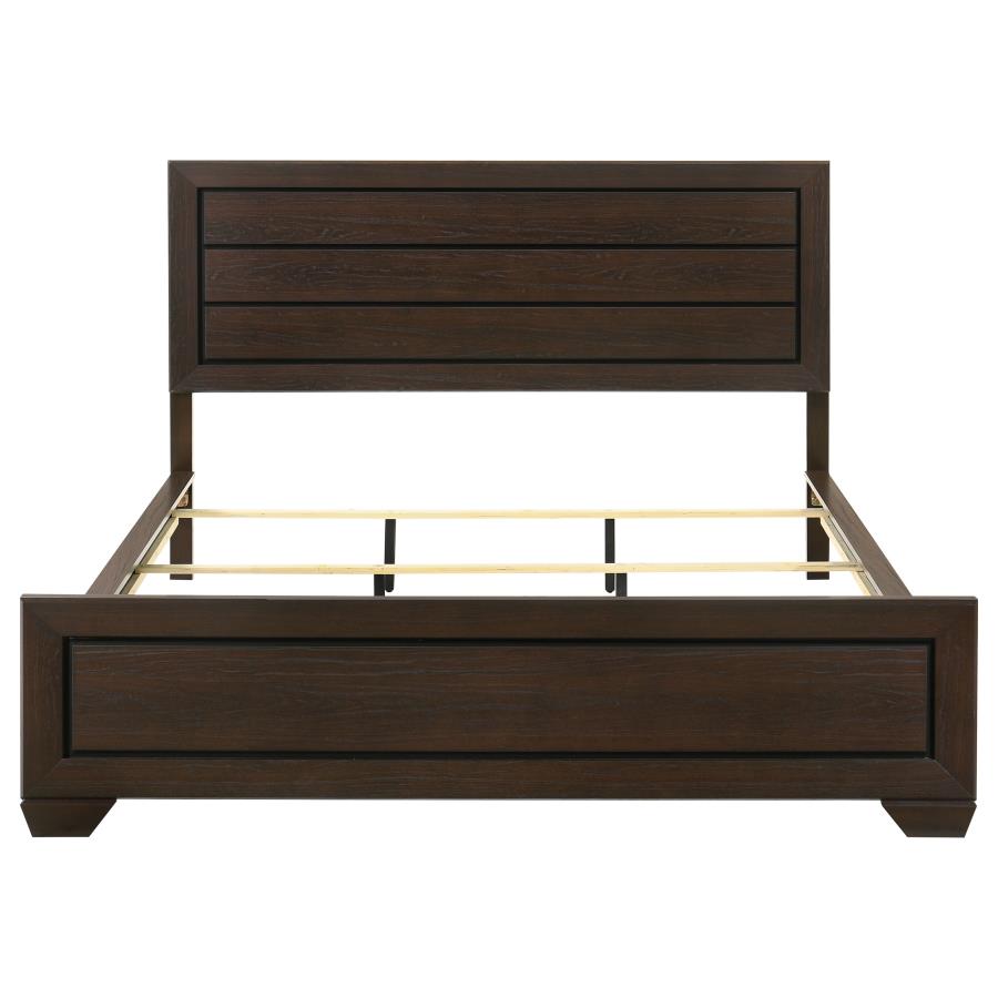 Kauffman Wood California King Panel Bed Dark Cocoa - 204391KW