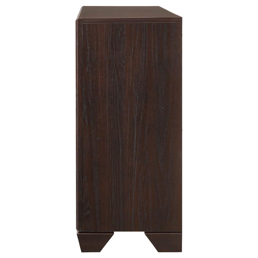 Kauffman 6-drawer Dresser Dark Cocoa - 204393