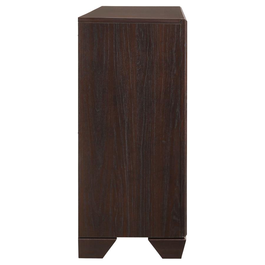 Kauffman 6-drawer Dresser Dark Cocoa - 204393