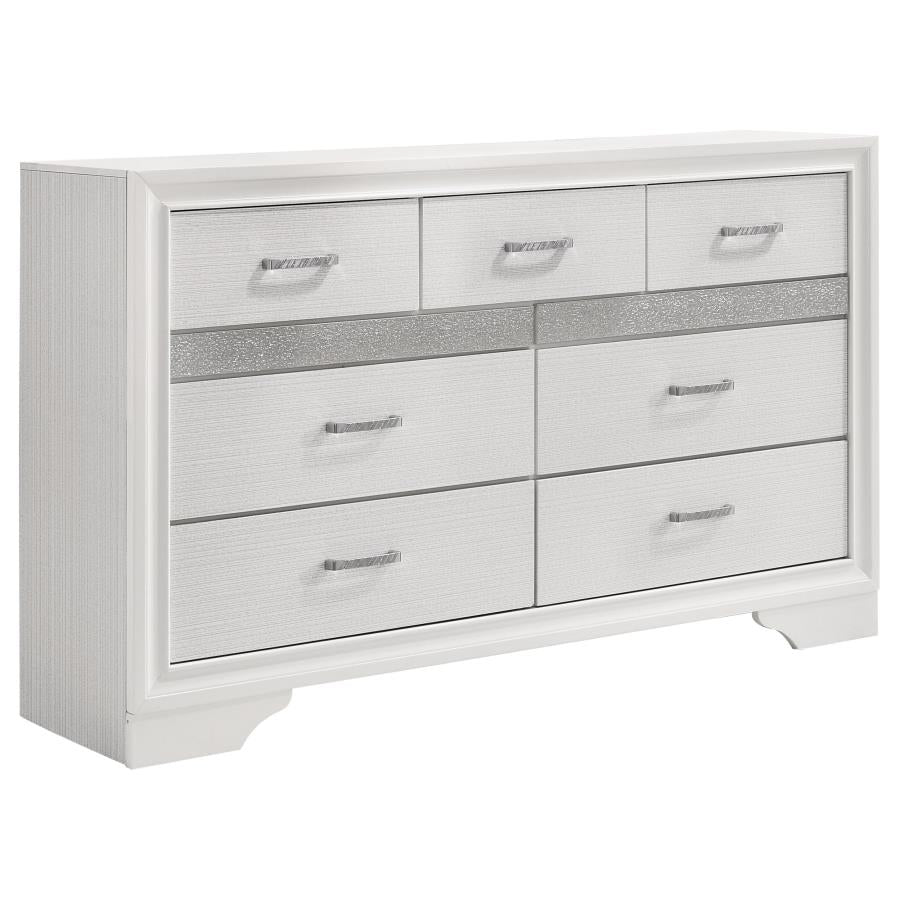 Miranda 5-piece Eastern King Bedroom Set White - 205110KE-S5