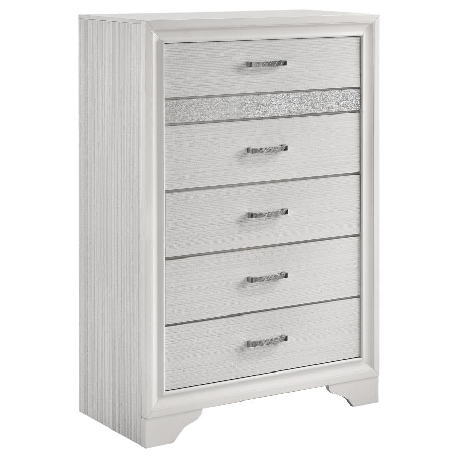 Miranda 5-piece California King Bedroom Set White - 205110KW-S5
