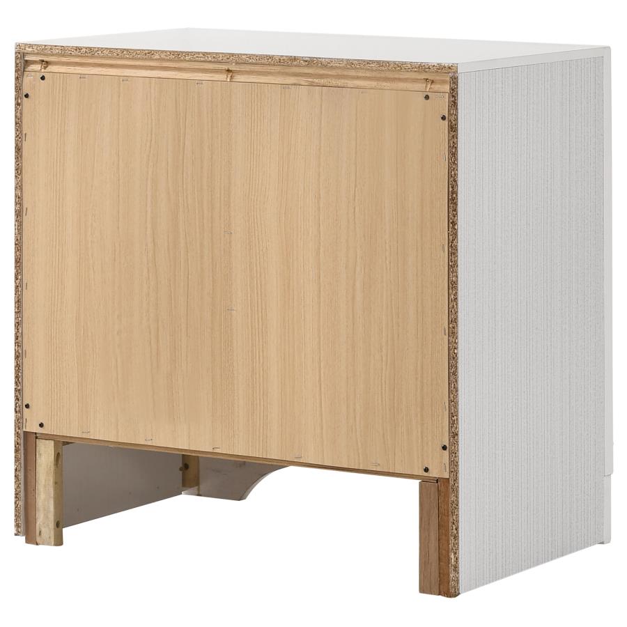 Miranda 3-drawer Nightstand Bedside Table White - 205112