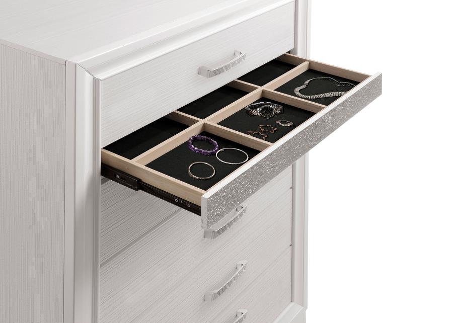 Miranda 6-drawer Bedroom Chest White - 205115