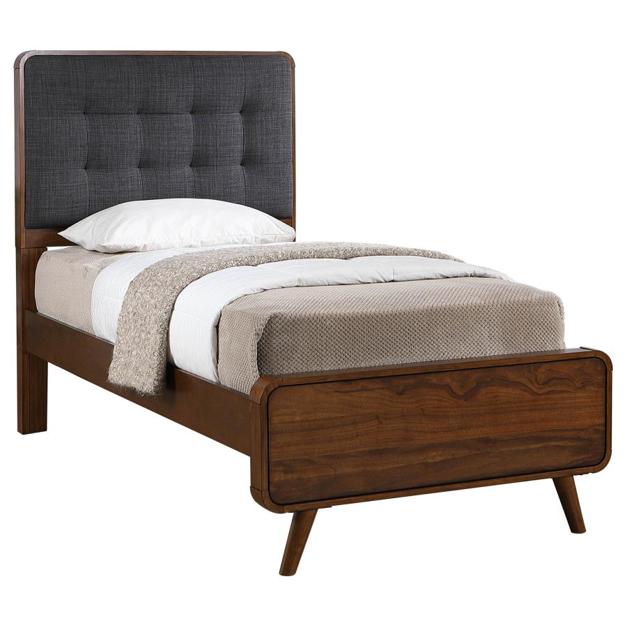 Robyn Wood Twin Platform Bed Dark Walnut - 205131T