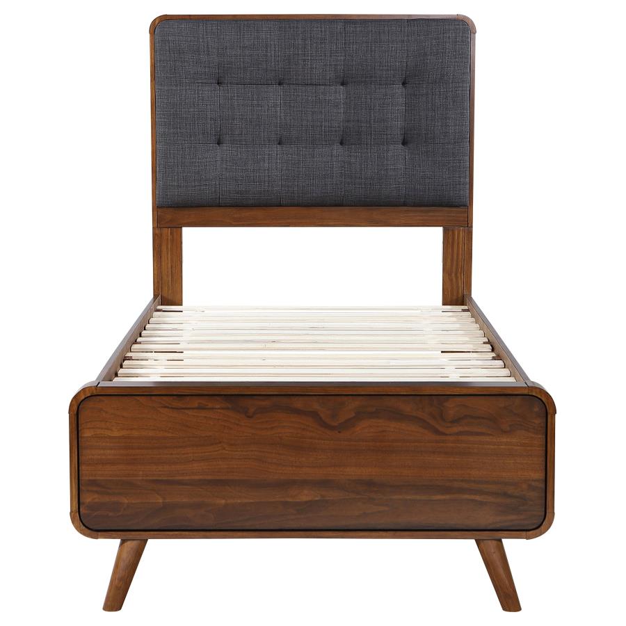 Robyn Wood Twin Platform Bed Dark Walnut - 205131T