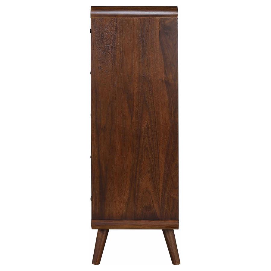 Robyn 5-drawer Bedroom Chest of Drawers Dark Walnut - 205135