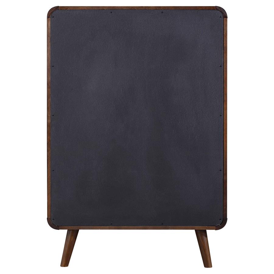 Robyn 5-drawer Bedroom Chest of Drawers Dark Walnut - 205135