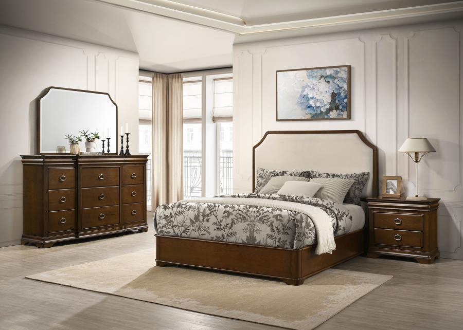 Garland 4-piece Queen Bedroom Set Brown Cherry - 205301Q-S4