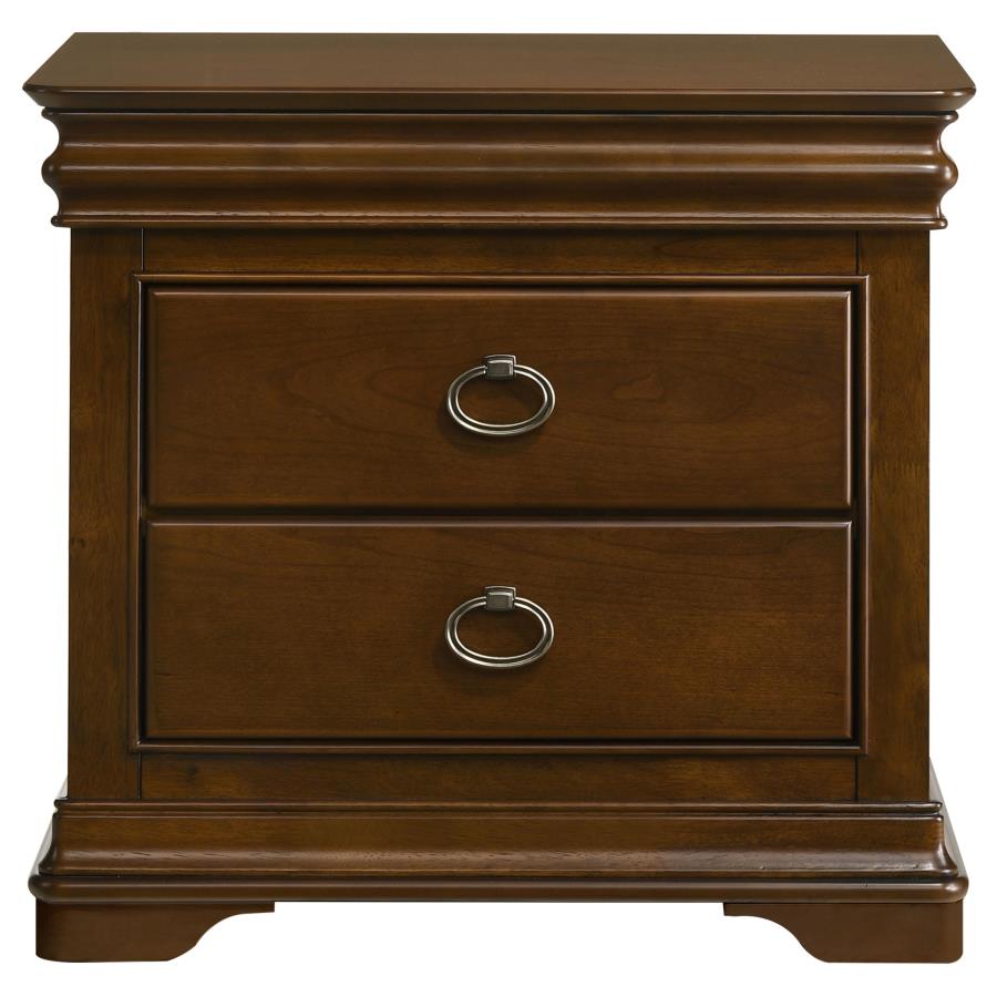 Garland 3-drawer Nightstand Bedside Table Brown Cherry - 205302