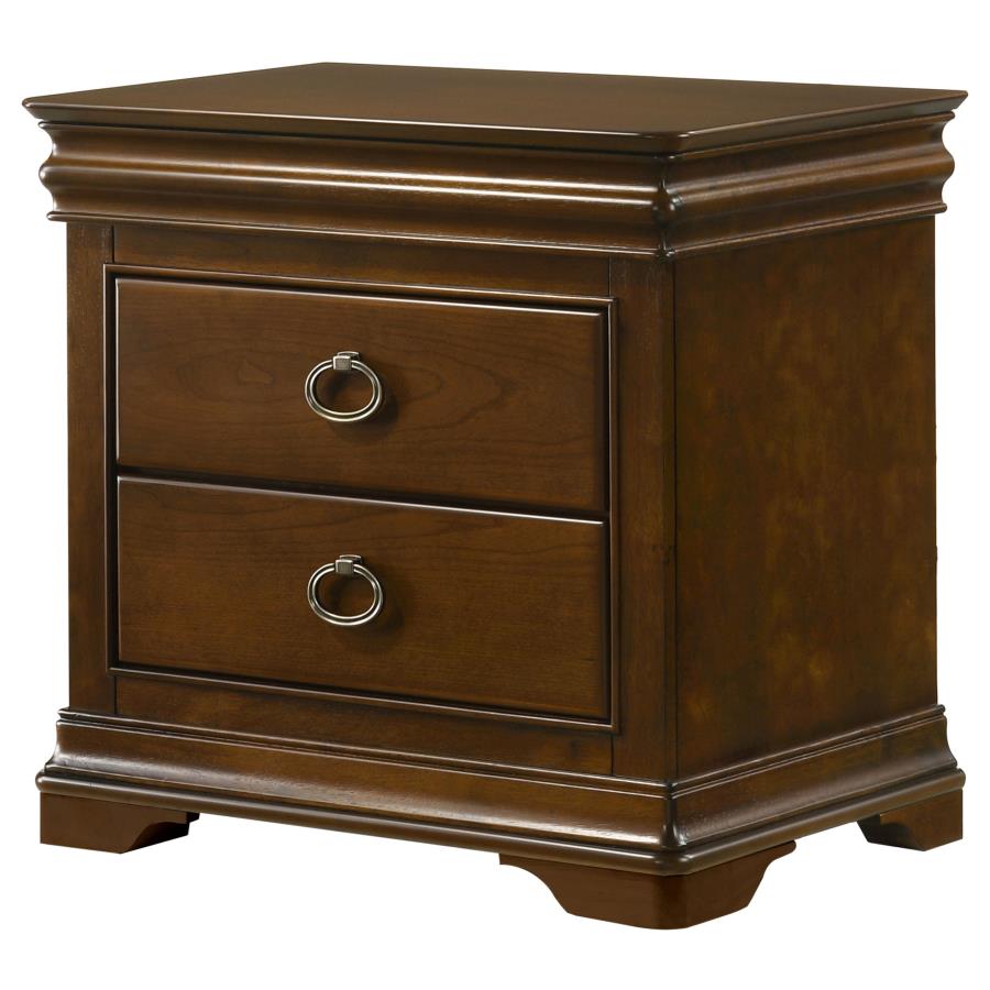 Garland 3-drawer Nightstand Bedside Table Brown Cherry - 205302