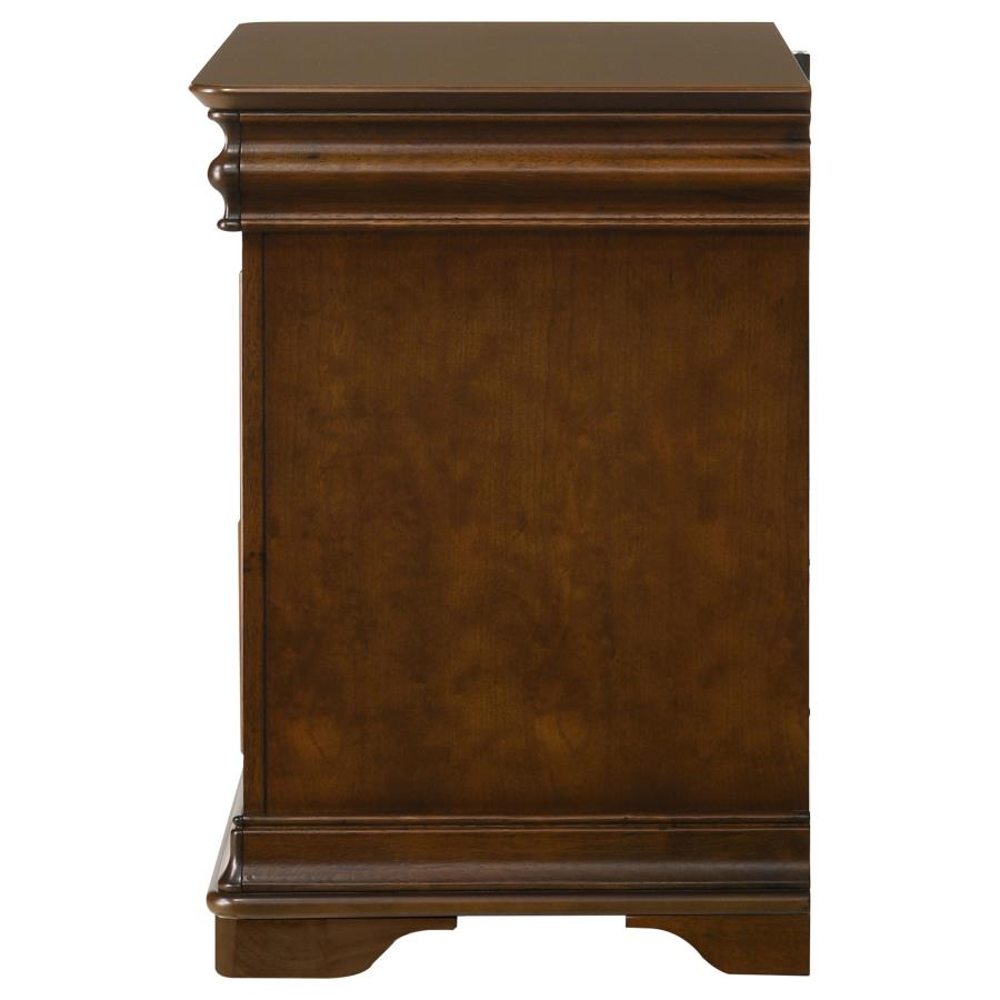 Garland 3-drawer Nightstand Bedside Table Brown Cherry - 205302
