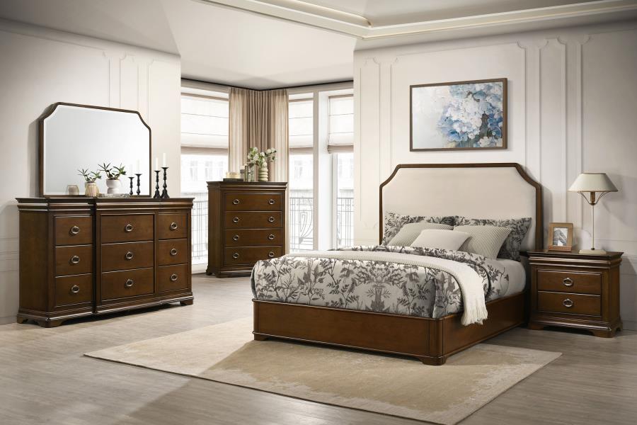 Garland 3-drawer Nightstand Bedside Table Brown Cherry - 205302