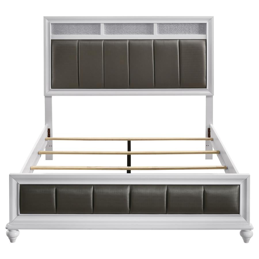 Barzini 4-piece Queen Bedroom Set White - 205891Q-S4