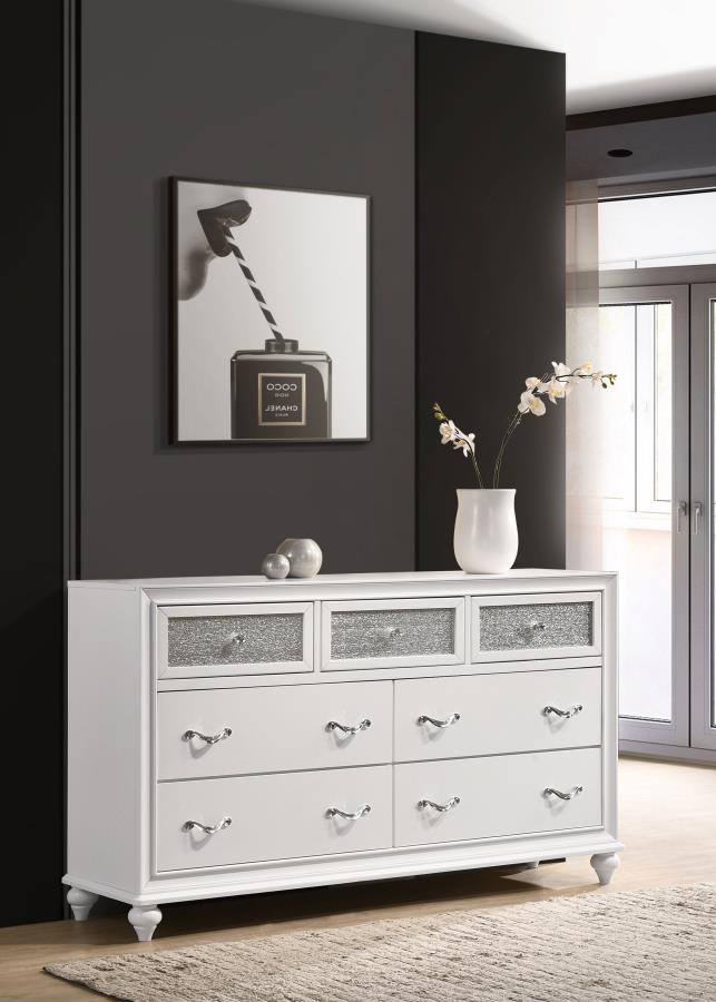 Barzini 7-drawer Dresser White - 205893