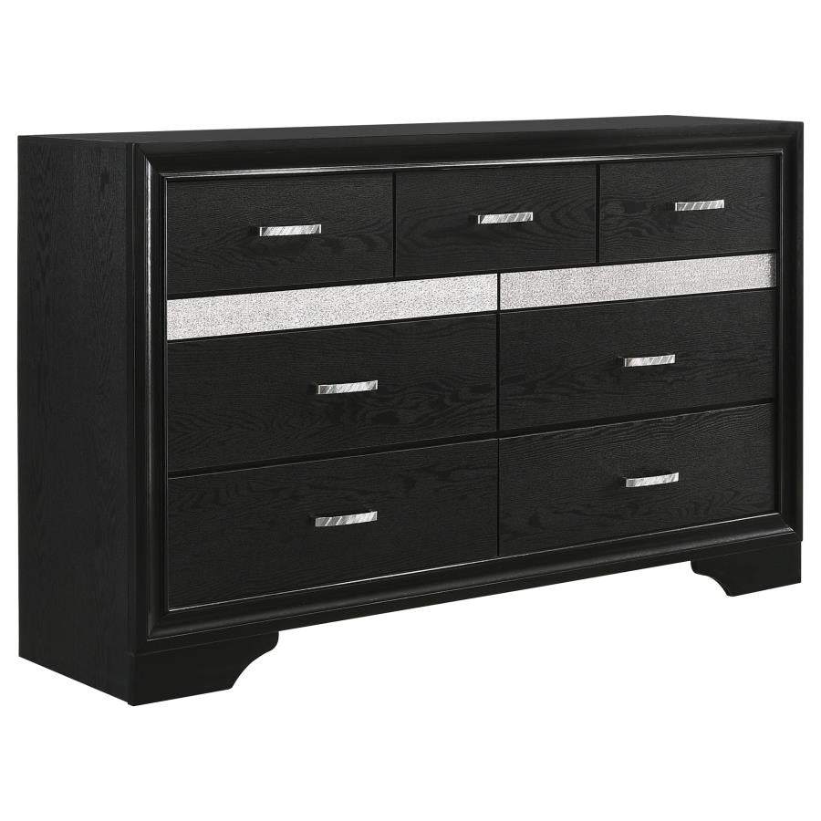 Miranda 5-piece Eastern King Bedroom Set Black - 206360KE-S5