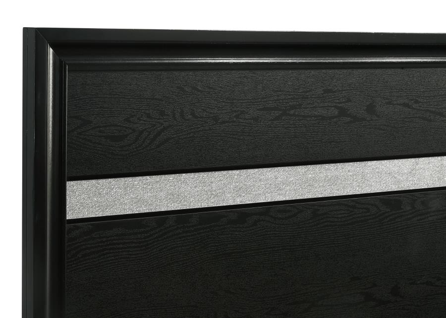 Miranda 4-piece Eastern King Bedroom Set Black - 206361KE-S4