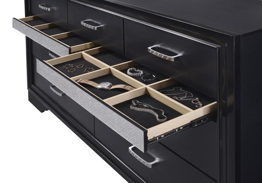 Miranda 9-drawer Dresser Black - 206363
