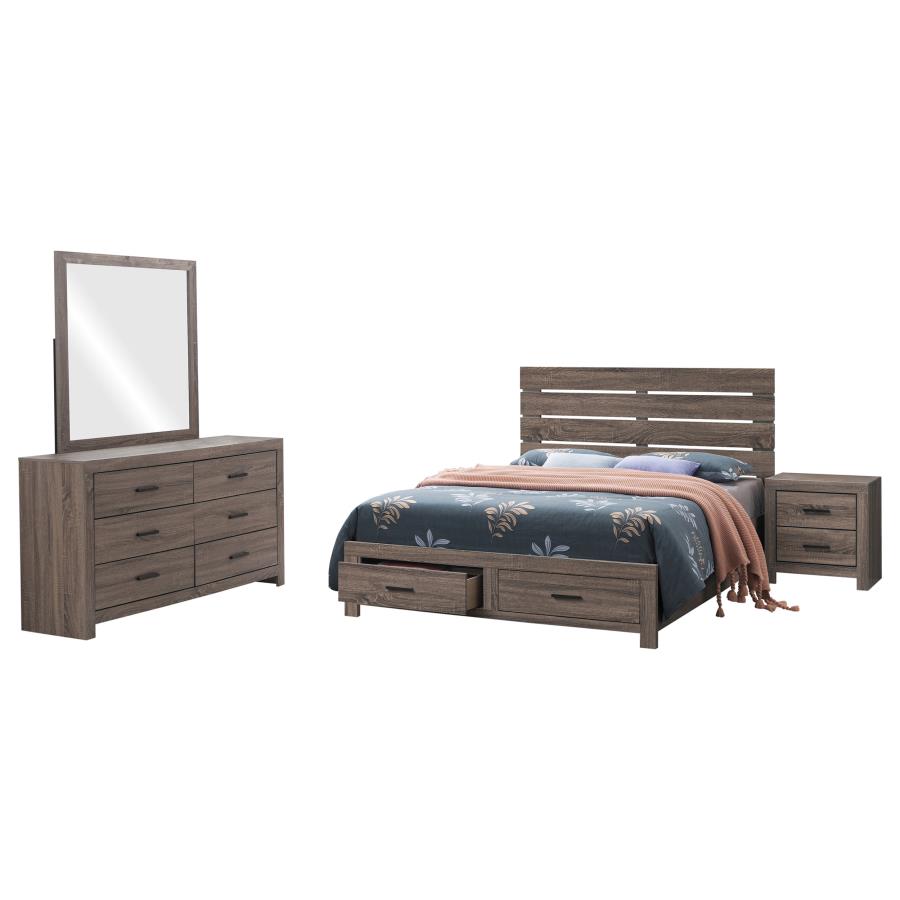 Brantford 4-piece Queen Bedroom Set Barrel Oak - 207040Q-S4