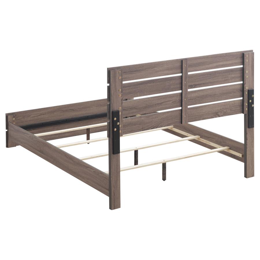 Brantford 4-piece Eastern King Bedroom Set Barrel Oak - 207041KE-S4