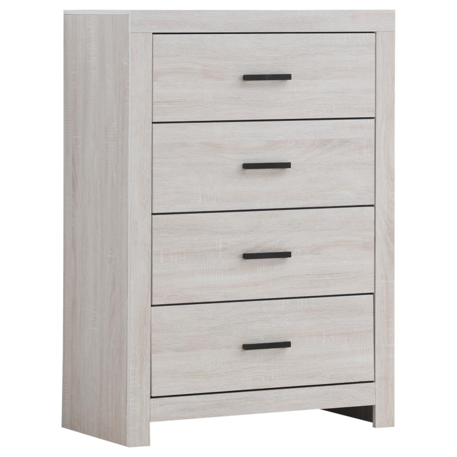 Brantford 5-piece Eastern King Bedroom Set Coastal White - 207050KE-S5