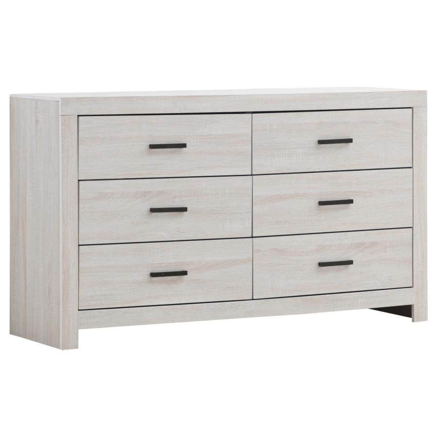 Brantford 4-piece Eastern King Bedroom Set Coastal White - 207051KE-S4