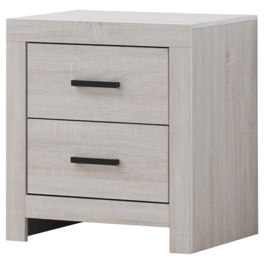 Brantford 2-drawer Nightstand Coastal White - 207052