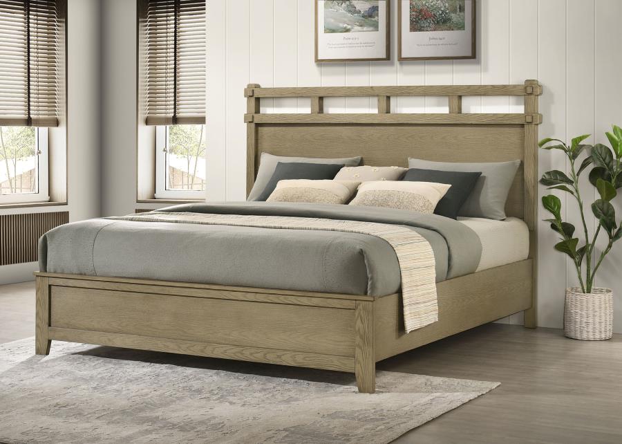 Hazlewood 61-inch Eastern King Panel Bed Vineyard Oak - 207531KE