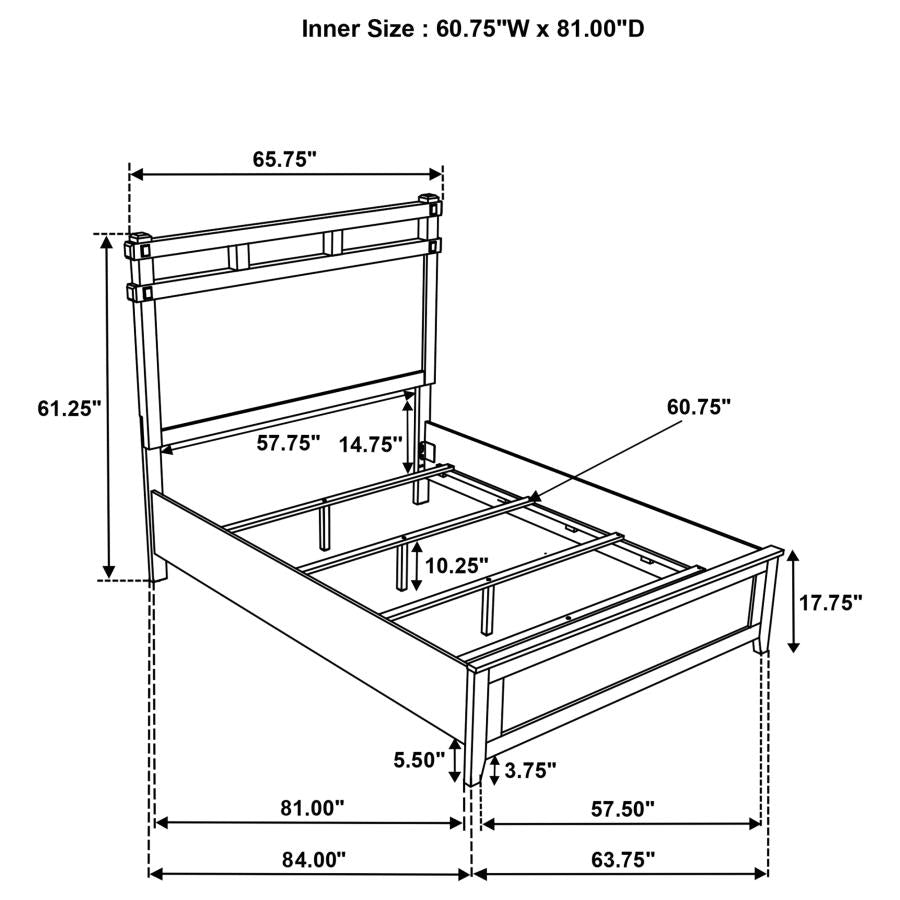 Hazlewood 5-piece Queen Bedroom Set Vineyard Oak - 207531Q-S5