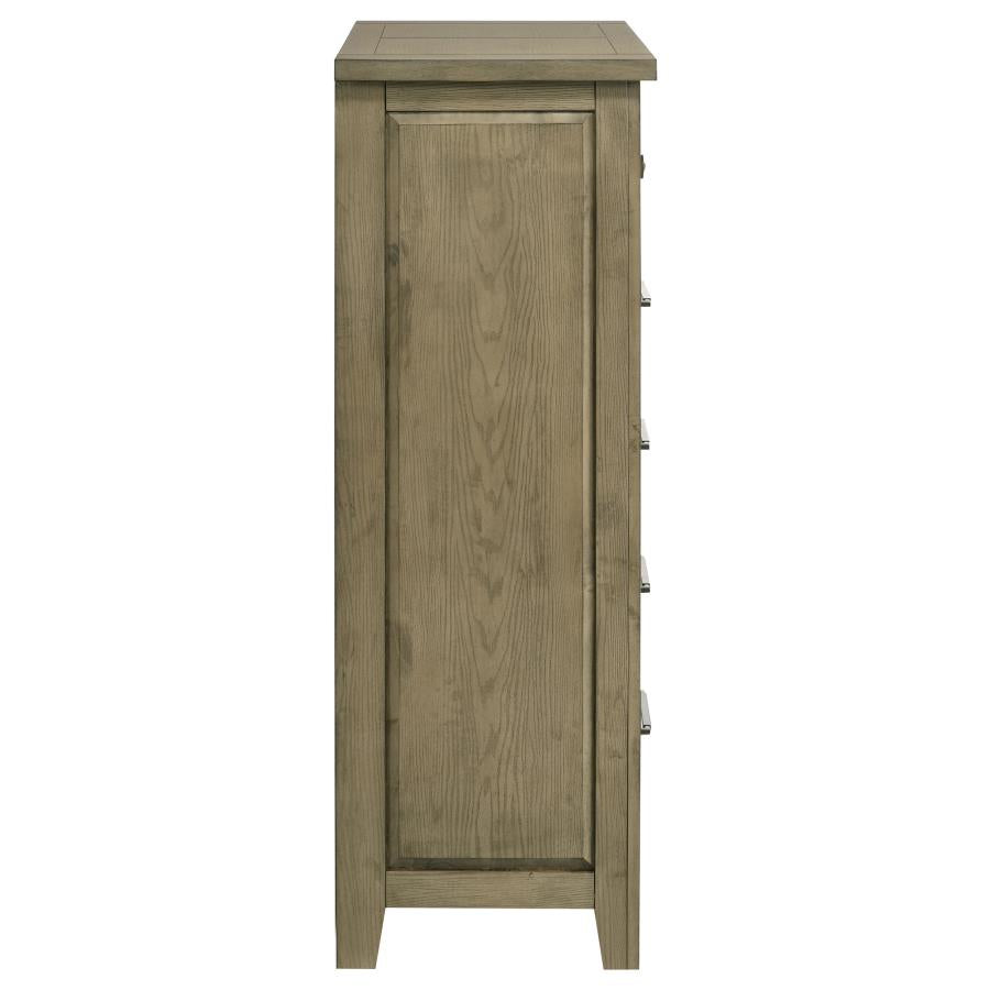 Hazlewood 5-drawer Bedroom Chest of Drawers Vineyard Oak - 207535