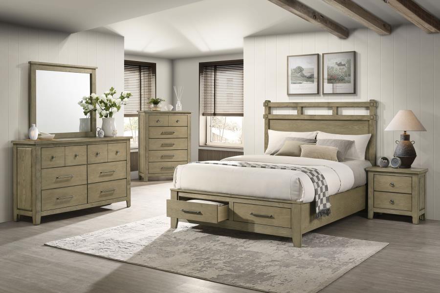 Hazlewood 5-drawer Bedroom Chest of Drawers Vineyard Oak - 207535