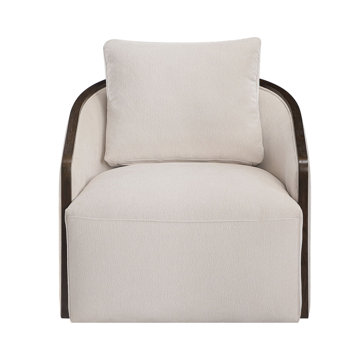 Lenora - Accent Chair With Swivel - Beige