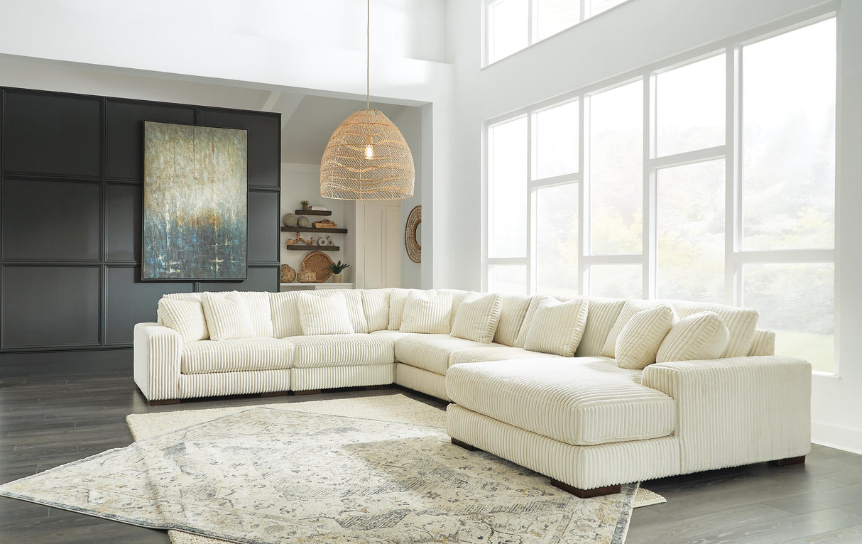 Lindyn 6-Piece Sectional with Chaise and Ottoman - 21104U1
