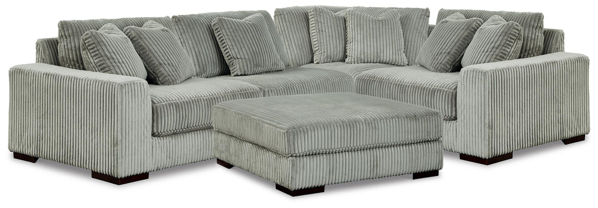 Lindyn 4-Piece Sectional and Ottoman - 21105U7